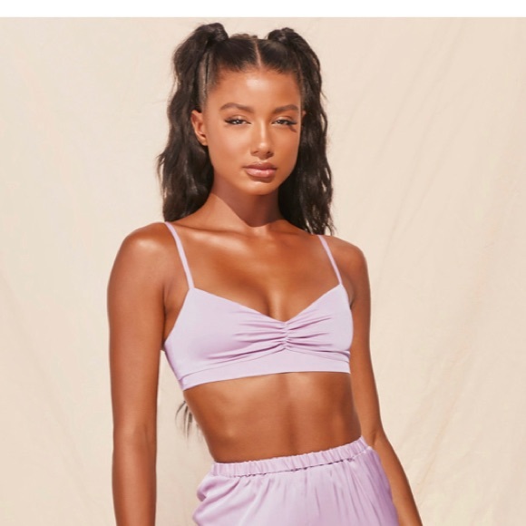 Oh Polly Satin Bralet - Picture 2 of 3